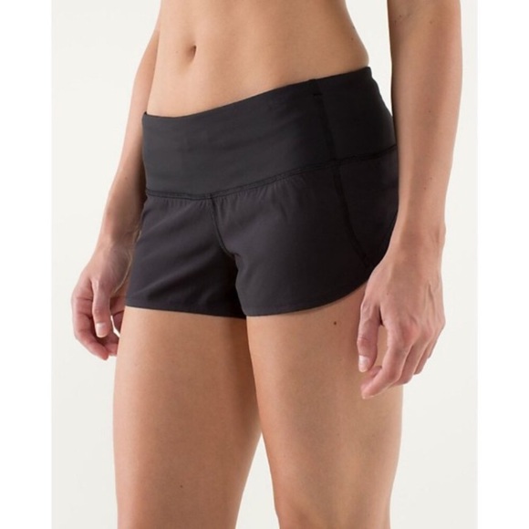 (SOLD) LULULEMON Run Speed Shorts Black RARE 10 - Picture 4 of 9